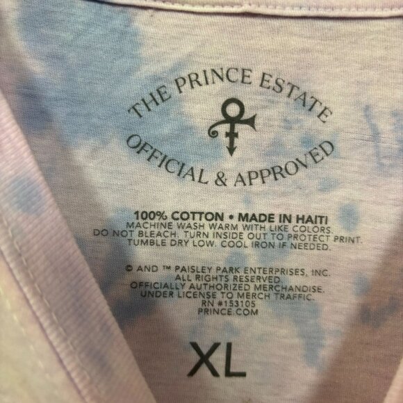 Prince and the Revolution Purple Rain Soul Rock Tie Dye XL - Picture 4 of 5